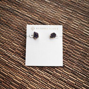 Kendra Scott Tessa Gold Multicolor Drusy Earrings
